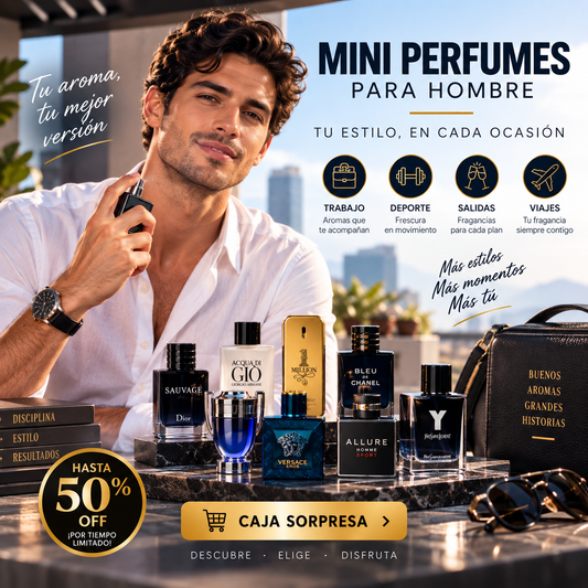 Caja Sorpresa Perfumes Caballero Premium Coleccionables | Fragancias Exclusivas 🛡️🔥PROMOCION 50% DESCUENTO COLECCION🛡️🔥
