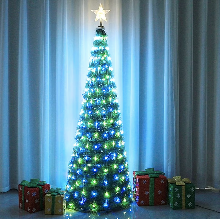 🎄🔥¡¡¡PREVENTA!!! Deslumbra esta Navidad Árbol Plegable PUNTA BLANCA  🎁 PROMOCION X TIEMPO ⏰LIMITADO GRATIS EXTENSION DE 200 BOMBILLOS 🎁